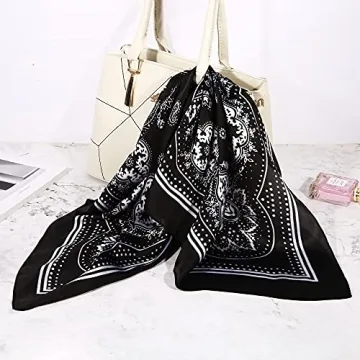 Stylish DOOBO 3 Pcs Satin Head Scarves for Women
