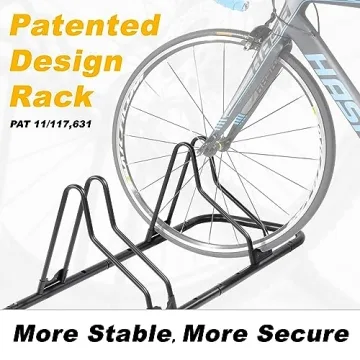CyclingDeal 6-Bike Floor Rack for MTB Road Bike Storage