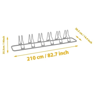 CyclingDeal 6-Bike Floor Rack for MTB Road Bike Storage