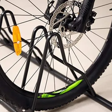 CyclingDeal 6-Bike Floor Rack for MTB Road Bike Storage