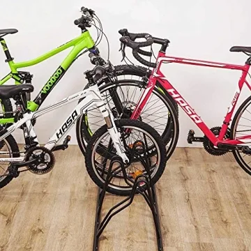 CyclingDeal 6-Bike Floor Rack for MTB Road Bike Storage