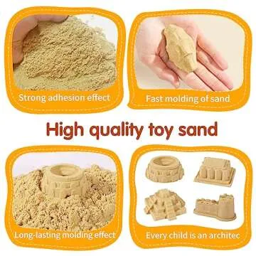 Creative Play Construction Sand Kit for Kids Ages 3+