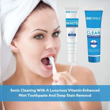 GO SMILE Sonic Whitening Toothbrush Travel Set