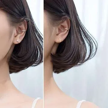 Stylish Clip On CZ Earrings - No Piercing Needed