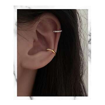 Stylish Clip On CZ Earrings - No Piercing Needed