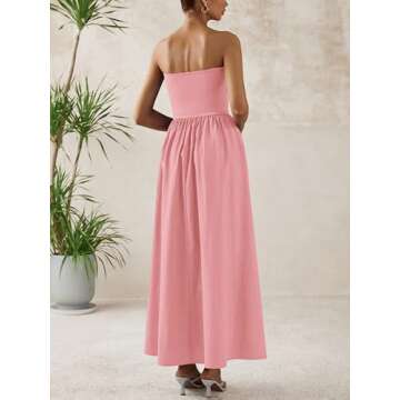Elegant Strapless Maxi Dress for Summer 2025