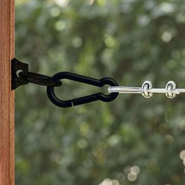 National Hardware N820-108 Interlocking Spring Snap, 3/8" × 3-1/8", Storm Shine Finish