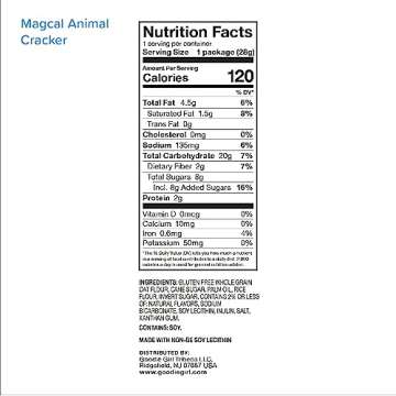 Goodie Girl, Magical Gluten Free Animal Crackers Snack Packs | Gluten Free, Peanut Free, Dairy Free, Egg Free | 120 Calories Each (Pack of 10)