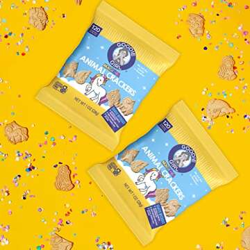 Goodie Girl, Magical Gluten Free Animal Crackers Snack Packs | Gluten Free, Peanut Free, Dairy Free, Egg Free | 120 Calories Each (Pack of 10)