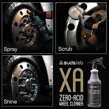 Suds Lab XA Zero-Acid Wheel Cleaner - Cleans Brake Dust and Grime for Car Rims and Tires - Safe on C...