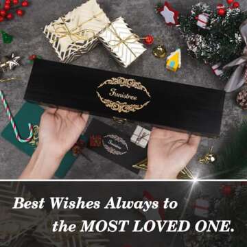 Funistree Gifts for Men Him Husband Valentines Day, 8 inch Professional German 1.4116 Chef Knife, Engraved Best Husband Ever Knife Gift, Anniversary Birthday Gift for Men, Fathers Husband Gift