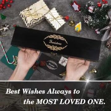 Funistree Gifts for Men Him Husband Valentines Day, 8 inch Professional German 1.4116 Chef Knife, Engraved Best Husband Ever Knife Gift, Anniversary Birthday Gift for Men, Fathers Husband Gift