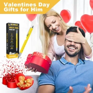 Valentines Day Gifts for Him, 9 in 1 Multitool Pen Mens Valentines Gifts, Gifts for Men Him Boyfriend, Birthday Gifts for Men Dad, Cool Gadgets for Mens Gifts, Gifts for Men Who Have Everything