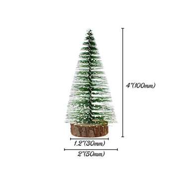 Hagao Mini Snow Frost Christmas Trees for Holiday Decor