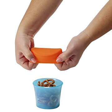 Boon SNUG Lid with Snack Cups, Green