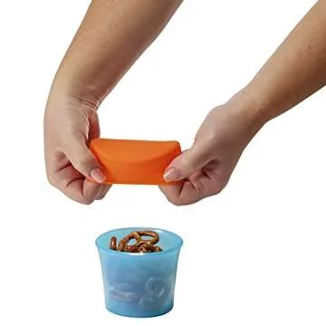 Boon SNUG Lid with Snack Cups, Green