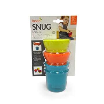 Boon SNUG Lid with Snack Cups, Green