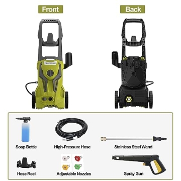 ZHUOLIN 4000 PSI Electric Pressure Washer - High Power Cleaning Tool