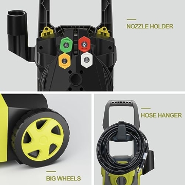 ZHUOLIN 4000 PSI Electric Pressure Washer - High Power Cleaning Tool