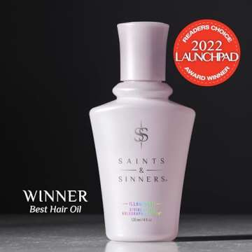 Saints & Sinners Award-Winning Illuminati Divine Shine Holographic Serum - Smoothing Hair Serum, Thermally & Environmentally Protects, Adds Shine