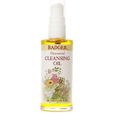BADGER Organic Cleansing Oil: Gentle Cleanser for Sensitive Skin