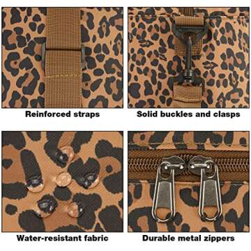 WANDF 18x14x8 Foldable Travel Duffel for All Travelers