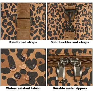 WANDF 18x14x8 Foldable Travel Duffel for All Travelers