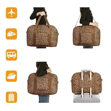 WANDF 18x14x8 Foldable Travel Duffel for All Travelers