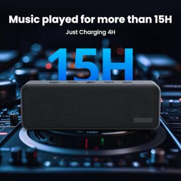 Raymate 20W IPX7 Bluetooth Speakers, Waterproof Speaker Wireless Bluetooth-V5.0, HiFi Stereo Sound 11