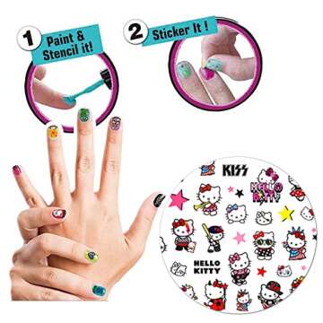 Cute Cat Nail Art Stickers for Women and Girls