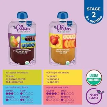 Organic Baby Food Stage 2 Variety Pack - Delicious & Healthy