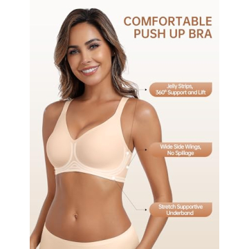 Vertvie Women's Comfortable Wireless Bras for All Sizes