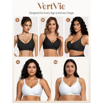 Vertvie Women's Comfortable Wireless Bras for All Sizes