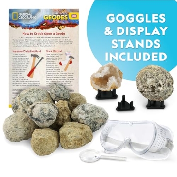 National Geographic Premium Geode Kit - 15 Stunning Discoveries