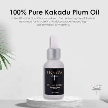 IKNOW CELLULAR RETREAT 100% Pure and Natural Plum Oil Skincare, Pro-Aging Plum Oil Treatment, Facial Serum for Skin Rejuvenation and Renewal, (1oz)