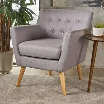 Christopher Knight Home Meena Mid-Century Modern Fabric Club Chair - Superior Comfort and Style for ...