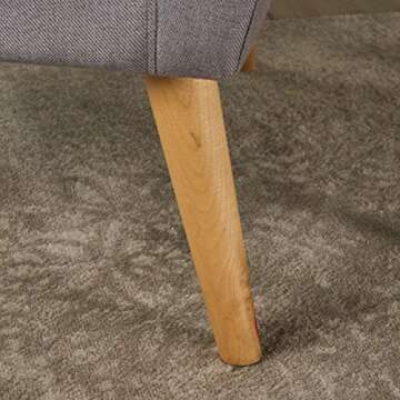 Christopher Knight Home Meena Mid-Century Modern Fabric Club Chair, Light Grey / Natural