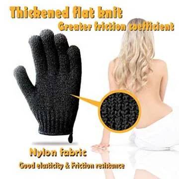 MIG4U Exfoliating Shower Gloves for Healthy Skin
