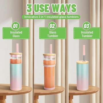 Tronco 20 oz Vacuum Insulated Glass Tumbler - Sweat Free