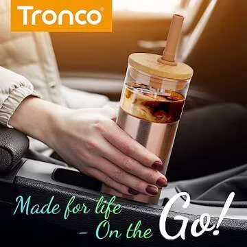 Tronco 20 oz Vacuum Insulated Glass Tumbler - Sweat Free