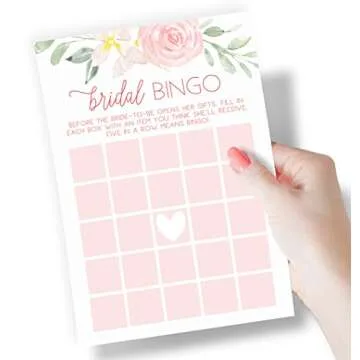 Floral Bridal Shower Game Set - 250 Quality Cards