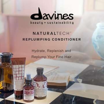 Davines Naturaltech REPLUMPING Conditioner, Renew Elasticity While Replenishing, Moisturizing And Detangling, 5.07 fl. oz.