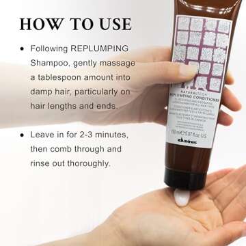 Davines Naturaltech REPLUMPING Conditioner, Renew Elasticity While Replenishing, Moisturizing And Detangling, 5.07 fl. oz.