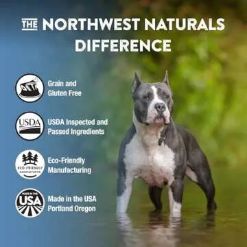 Northwest Naturals Freeze-Dried Whitefish & Salmon Dog Food - Bite-Sized Nuggets - Healthy,-Limited, Human Grade Ingredients, All Natural - 12 Oz