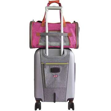 Mr. Peanut's Airline Approved Soft Sided Pet Carrier, Low Profile Gold Series Tote, Premium Brand Self Locking Zippers, Under Seat Compatibility, Plush Faux Fleece Bedding with a Sturdy Plywood Base