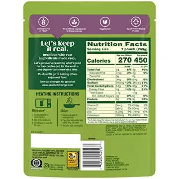 SEEDS OF CHANGE Certified Organic Brown & Red Rice with Chia & Kale, Organic Food, 8.5 OZ Pouch (Pack of 12)