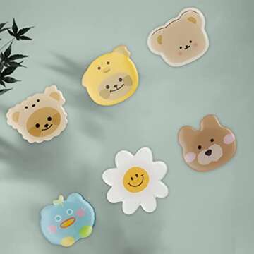 Cute Cartoon Smile Daisy Phone Grip for Easy Phone Use