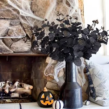 Yen Jean 14PCS Black Halloween Decor Stems for Festive Decor