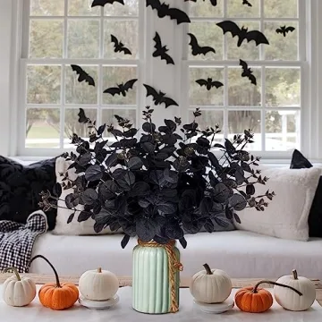 Yen Jean 14PCS Black Halloween Decor Stems for Festive Decor