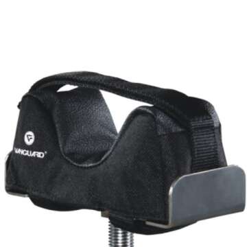 Vanguard Porta Aim Gun Rest. Compact and Portable Bench Rest. Quick Height Adjustment. Anti-Vibration Bag Rotates 360 Degrees , Black